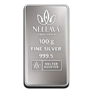 Nellava Bullion Silver Bar 100g